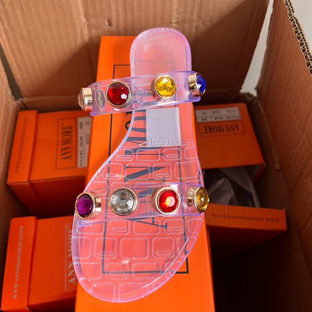 Clear jelly sandal